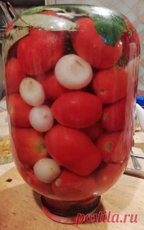 Маринованные помидоры с луком — Чудо поваренок