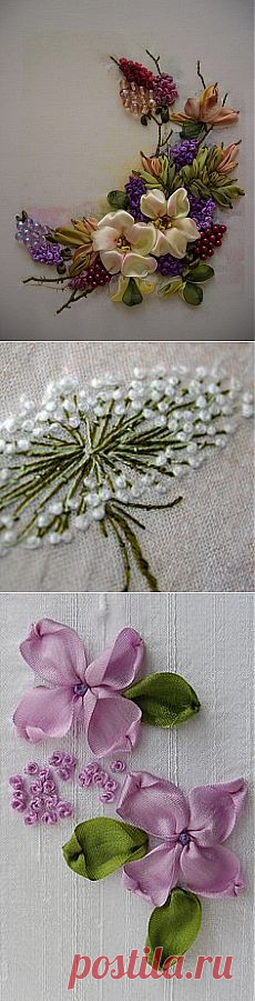 Marilyn Urciuoli приколол(а) это к доске Ribbon Embroidery