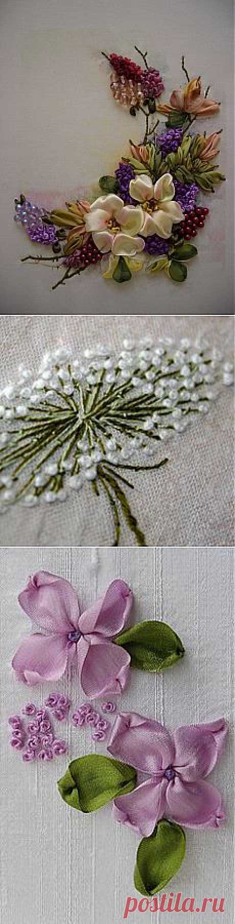 Marilyn Urciuoli приколол(а) это к доске Ribbon Embroidery