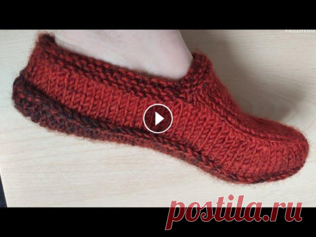 #Тапочки  спицами#Следки спицами# #Тапочки спицами#Следки спицами#...
