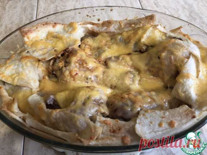 Курица в лаваше Кулинарный рецепт