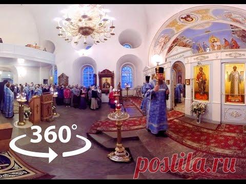 Соловецкие острова, служба в храме, Всенощная | Видео 360 | Video 360 degrees