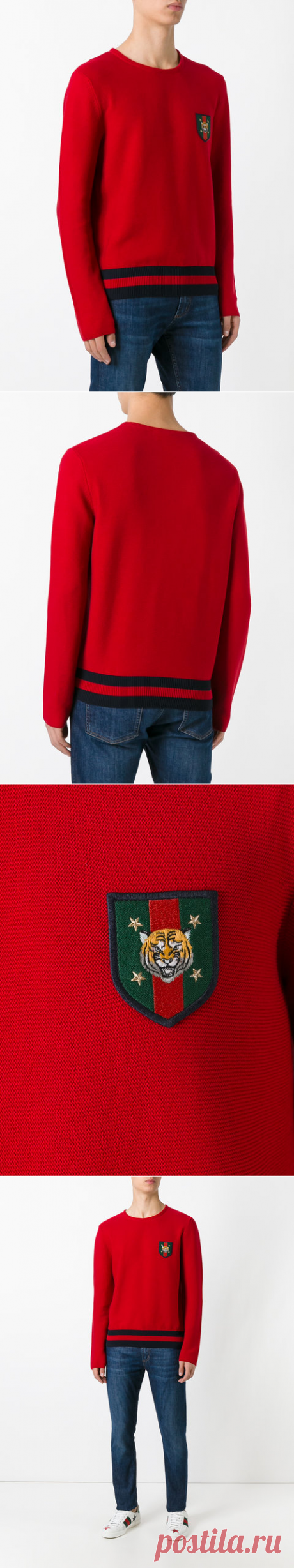 Gucci Джемпер 'Web' с Принтом Тигра - Farfetch