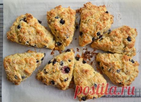 Рецепт лимонных сконов с черникой | FEMIANA
