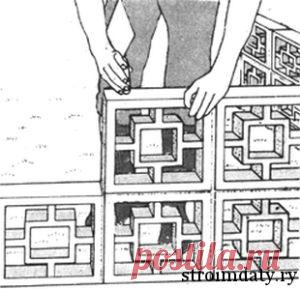 Ажурный забор из бетонных блоков. | Строим дачу