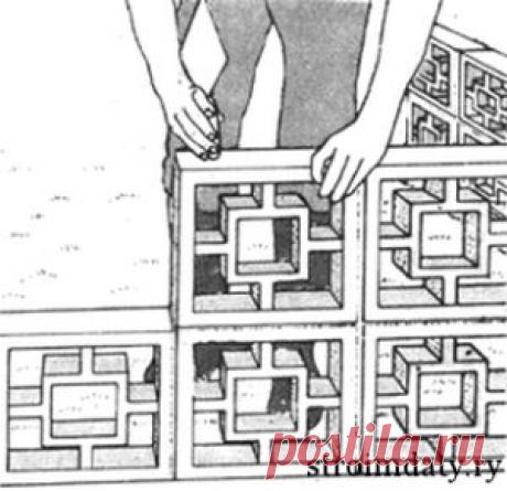 Ажурный забор из бетонных блоков. | Строим дачу