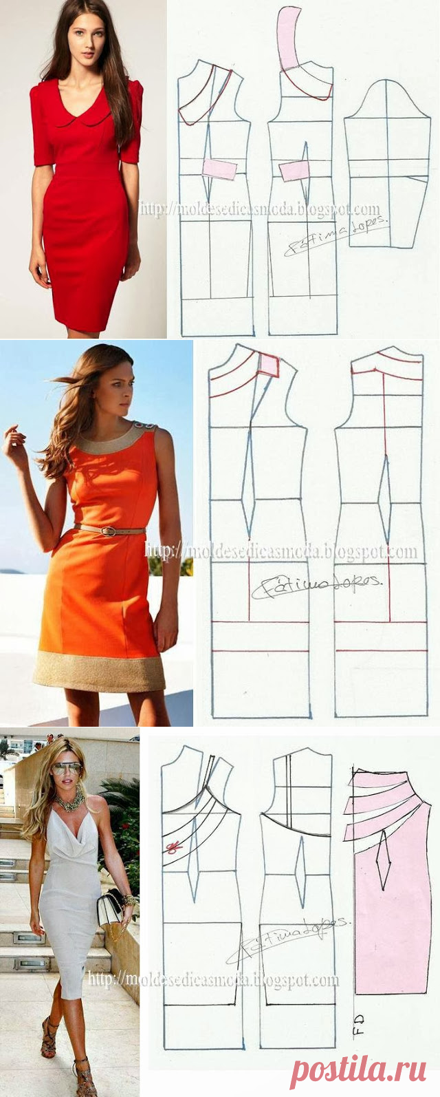 Простые выкройки летних платьев 24
