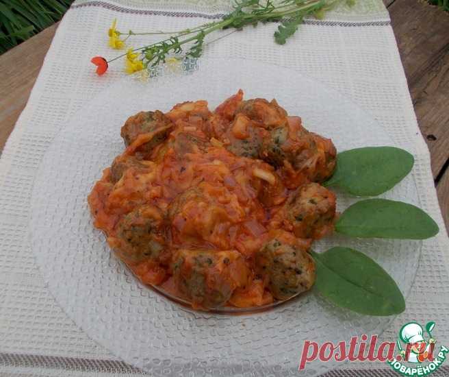 Мясные шарики в сырном соусе Кулинарный рецепт