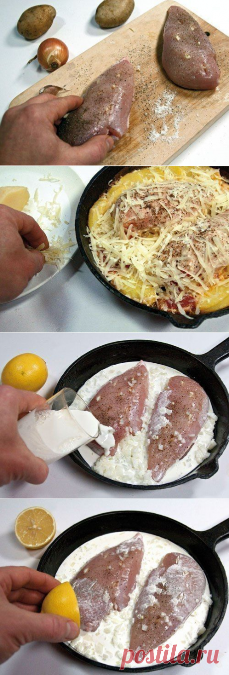 Куриное филе в сливках