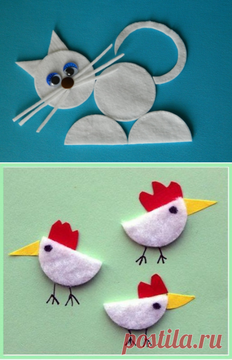 Поделки из ватных дисков — Сделай сам, идеи для творчества - DIY Ideas