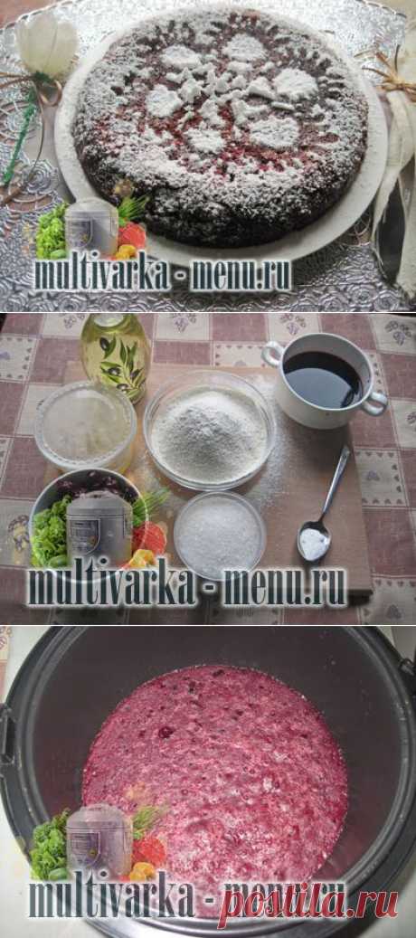 Постный вишневый пирог в мультиварке | Выпечка в мультиварке