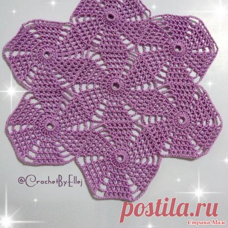 . Безотрывное вязание шестиугольных мотивов Флюгер. МК в ролике - Вязание - Страна Мам