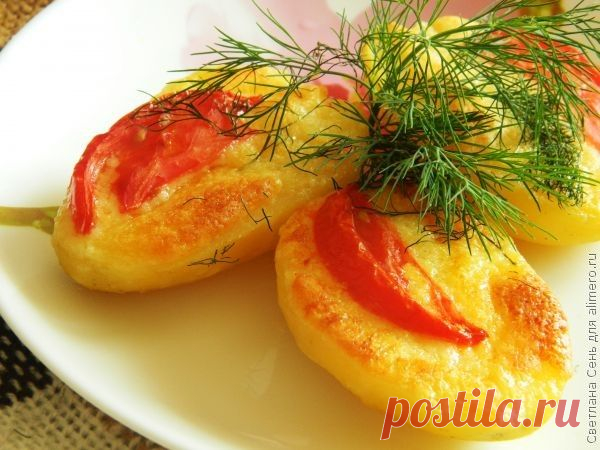 Картофель под чесночным маслом / Рецепты с фото