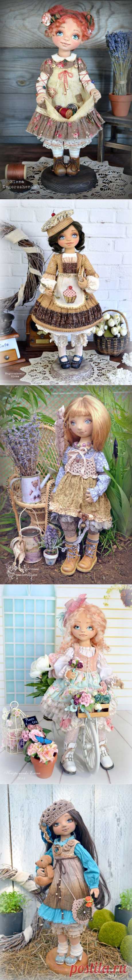 Текстильные куклы Елены Негороженко