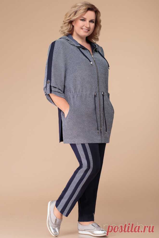 Спортивный костюм Svetlana Style 1226 серо-синие тона - Одежда из Белоруссии