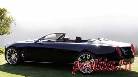 Обои concept, чёрный, кабриолет, вид сзади, ciel, кадилак, эффектный, крутой, cadillac, сиэл, концепт на рабочий стол 101513