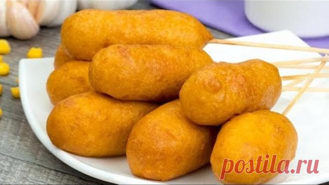 Быстрое решение! Корн-дог в кукурузном кляре - сколько не приготовь, всегда мало! | Appetitno.TV