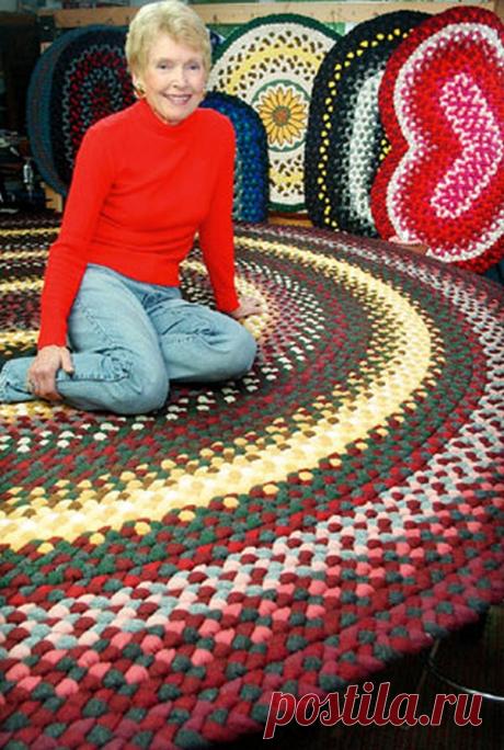 Коврики из кос Braided Rugs: теплый привет от канадских бабушек - Ярмарка Мастеров - ручная работа, handmade