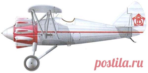 Биплан И-5 (1930 - 1934 гг.) - первый массовый советский истребитель