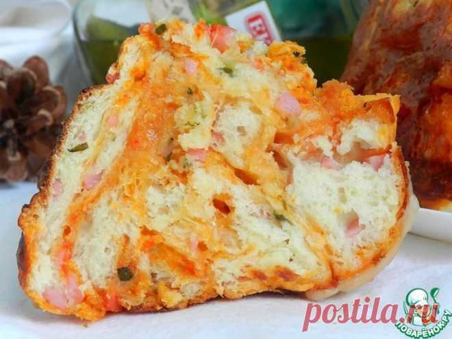 Кекс с колбасой и маринованными огурцами Кулинарный рецепт