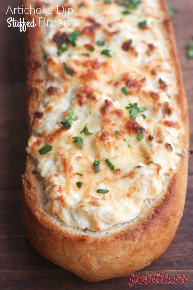 Artichoke Dip Stuffed Bread | Tastes Better From Scratch
