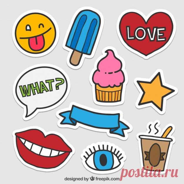 Прекрасные наклейки забавных элементов Более миллиона свободных векторов, PSD, фотографии и бесплатные иконки. Эксклюзивные халявы и все графические ресурсы, которые необходимые для ваших проектов