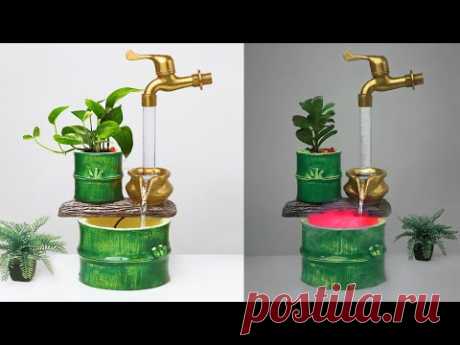 Amazing ideas Use the Plastic bottle to Make a Wonderful Waterfall . - YouTube