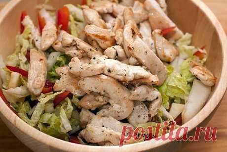Салат с куриной грудкой