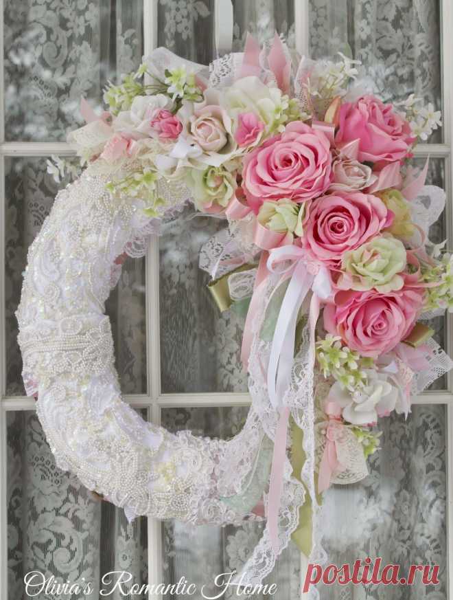 Olivia's Romantic Home: Marie Antoinette Rose Garden Wreath