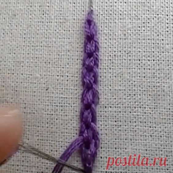 #InspírateEnCasa e intenta esta puntada de bordado a mano. Es fácil y queda genial. :)