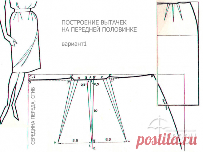 перенос вытачек на юбке – Google Поиск