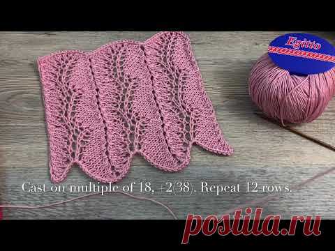 ВЯЖЕМ НЕЖНЫЙ УЗОР СПИЦАМИ ДЛЯ ПЛАТЬЯ «TENDERNESS» 🌷🌷🌷