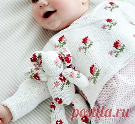 Кофточка для грудничка. Спицы