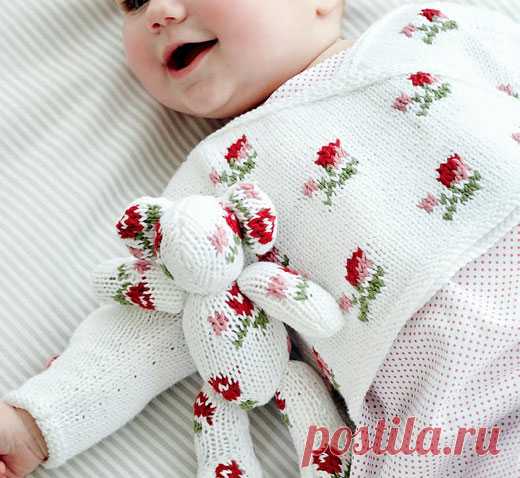 Кофточка для грудничка. Спицы