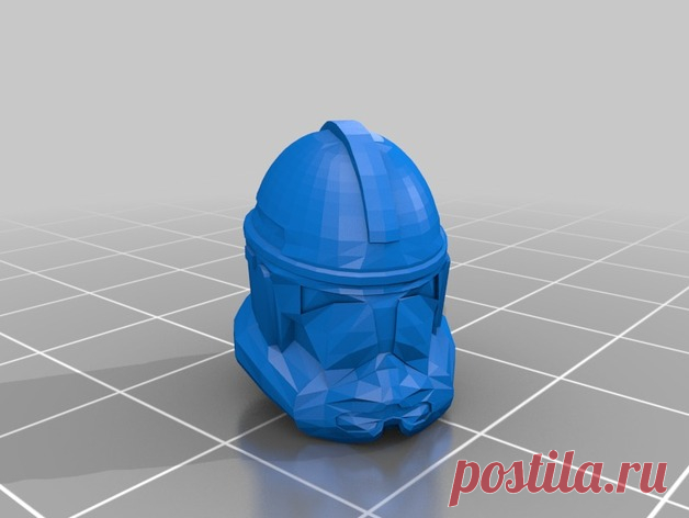 SW Clone Helmet V2 by Jace1969 An old file from my Pepakura making days that I discovered in Pepakura Designer you can export to .OBJ and in 