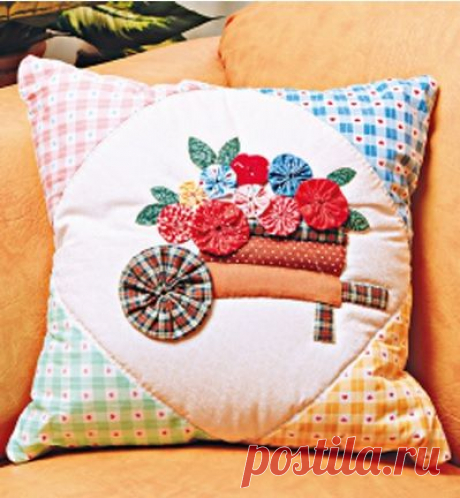 Цветочки ЙО-ЙО для покрывала и подушки | Подружки