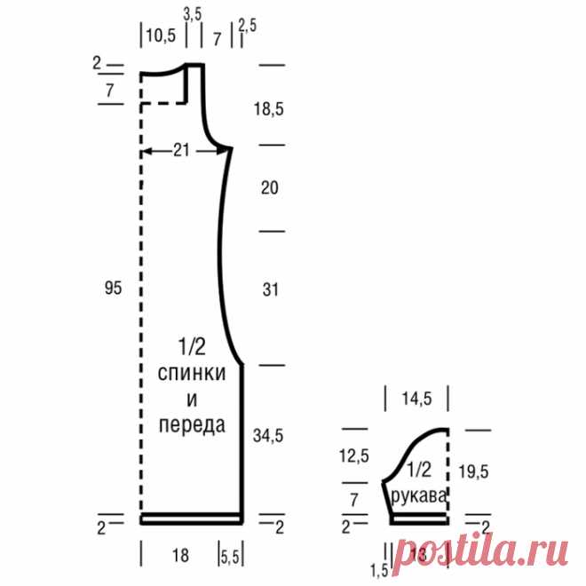 Платье с ажурными и рельефными узорами