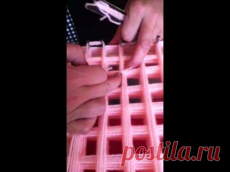 loom board pom pom blanket part 3
