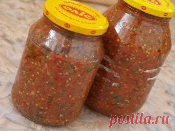 Аджика из баклажан