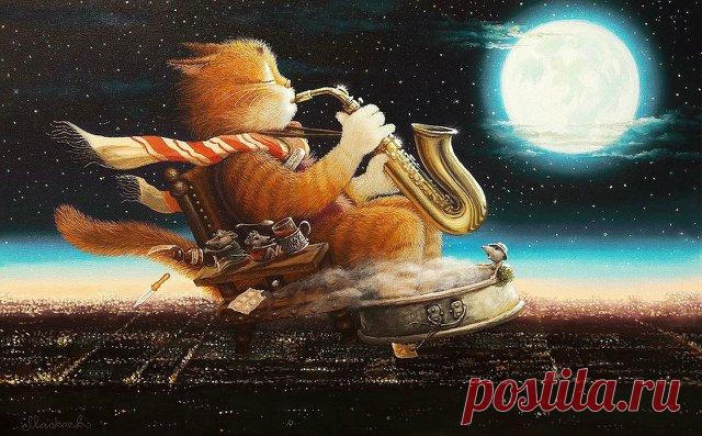 Сказочки кота Кузьмы... художник Александр Маскаев