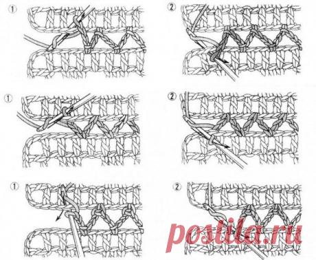 Вязание-крючок-Рисунки и схемы >Соединение деталей крючком