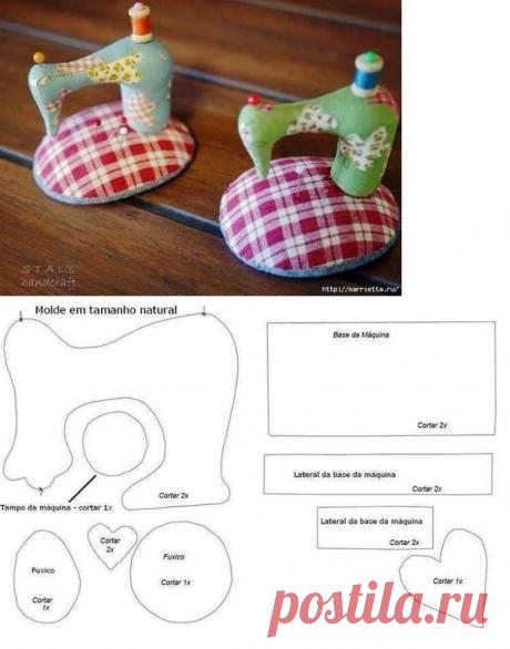 Игольница — швейная машинка! Выкройка | Поделки своими руками