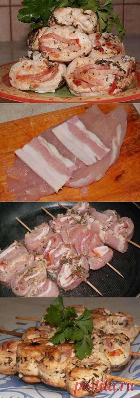 Куриный шашлык.