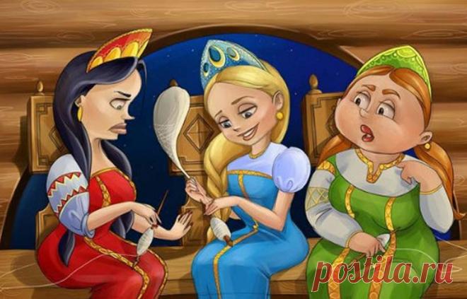 СКАЗКА О ЦАРЕ САЛТАНЕ НА НОВЫЙ СОВРЕМЕННЫЙ ЛАД! ТРИ ДЕВИЦЫ ПОД ОКНОМ 
Три девицы под окном

Размечтались вечерком.(Хоть сейчас век двадцать первый,Те остались же проблемы, —Мужика как заманить,
На себе скорей женить,Чтоб с женой одной он жилИ по бабам не ходил).
Кабы я…