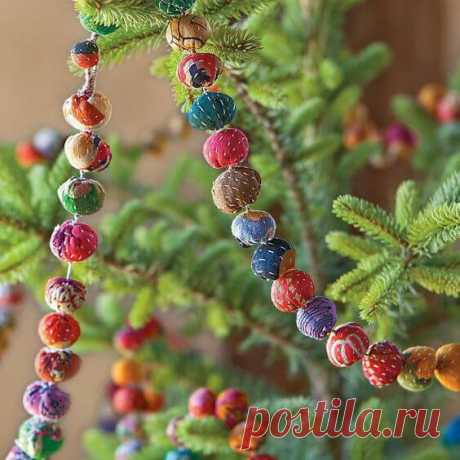 Новогодние гирлянды своими руками: 40 идей ~ ALL-DEKOR