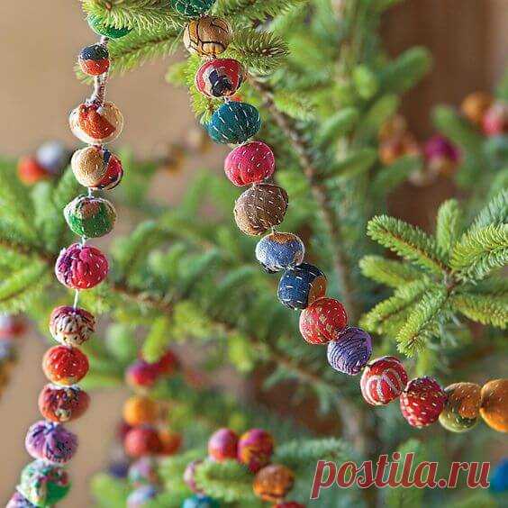 Новогодние гирлянды своими руками: 40 идей ~ ALL-DEKOR