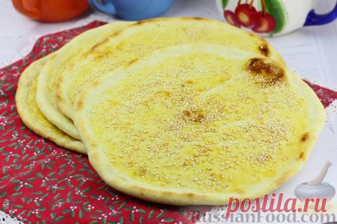 Рецепт: Узбекские бездрожжевые лепёшки 