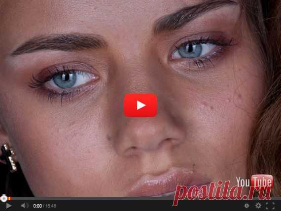 Удаление бликов на коже в Фотошоп (видео) | photoshop-virtuoz.ru