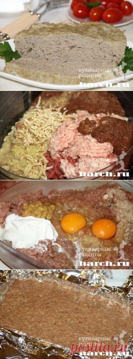 Запеченный мясной паштет по-купечески.