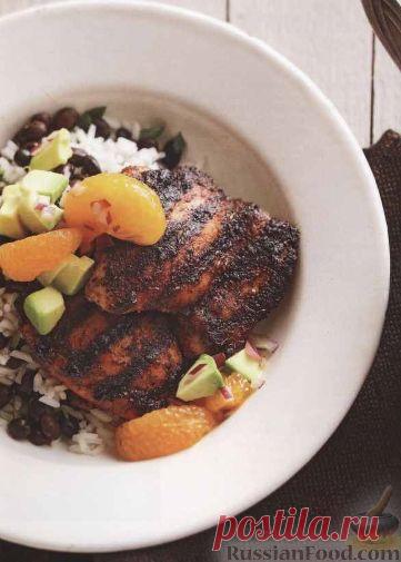 Рецепт: Курица с рисом и сальсой на RussianFood.com